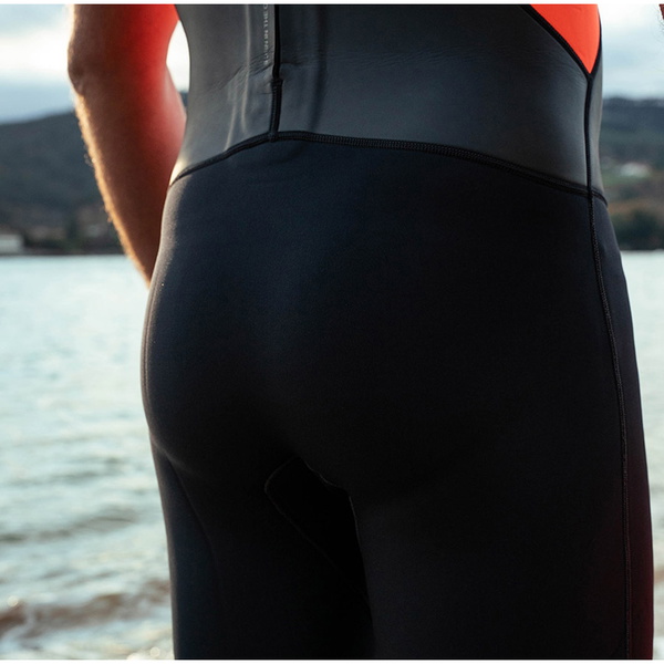 2026 Orca Mens Vitalis Back Zip Open Water Swim Shorty Våddragt NN2Y0 - Black